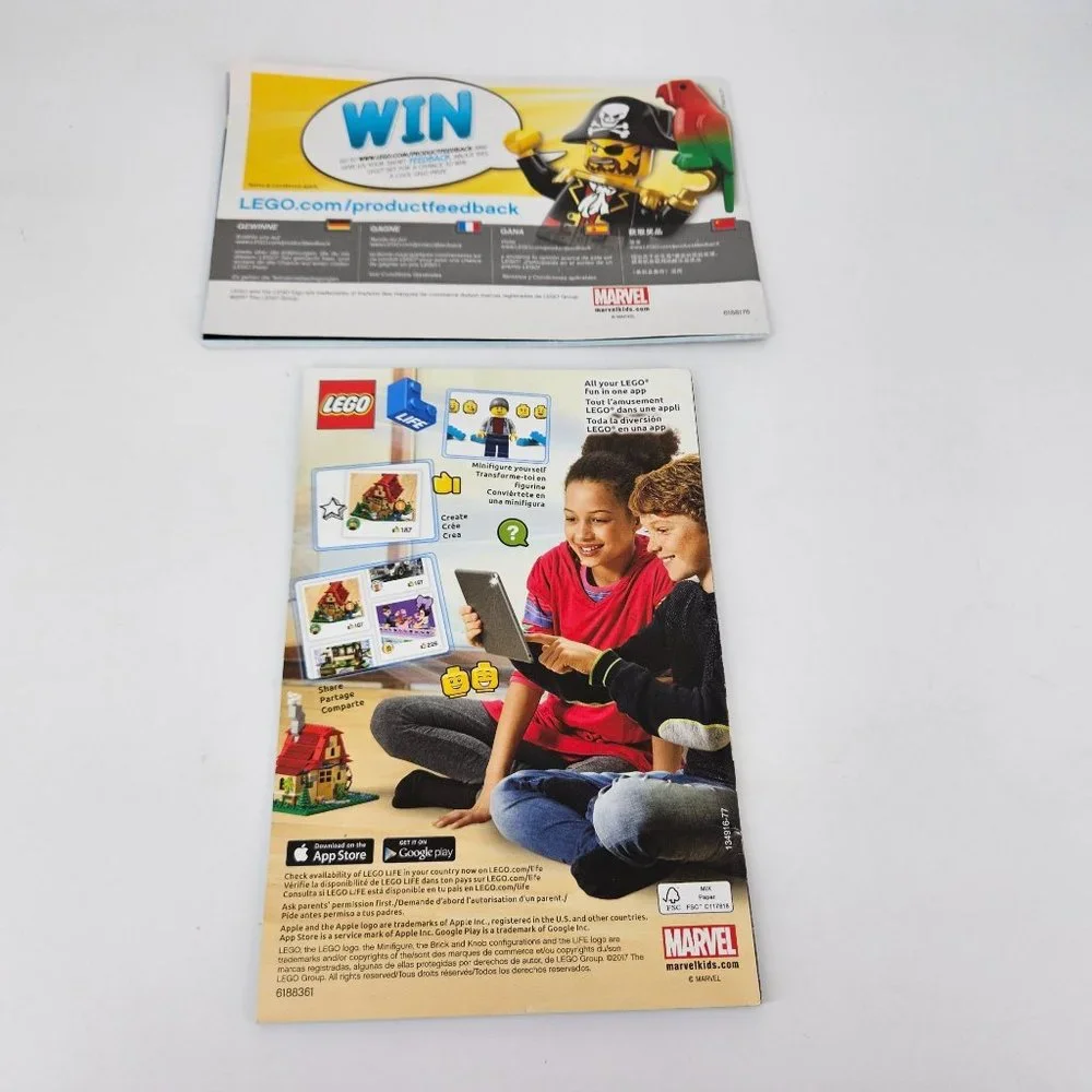 Lego Iron Man Avengers 76077 1 & 2 Manual Instruction Book ONLY No Brick Fig